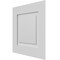 Ekena Millwork 12"W x 12"H True Fit PVC Raised Panel Shutters Sample, White SAMPLE-TFPRPWH - alternate 2